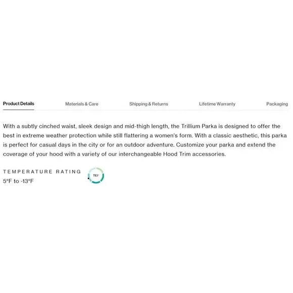 Canada Goose Trillium Parka Graphite Jacket Coat Womens Small‎ New w/o Tags - Picture 13 of 16